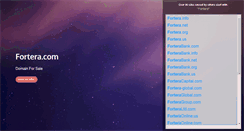 Desktop Screenshot of fortera.com